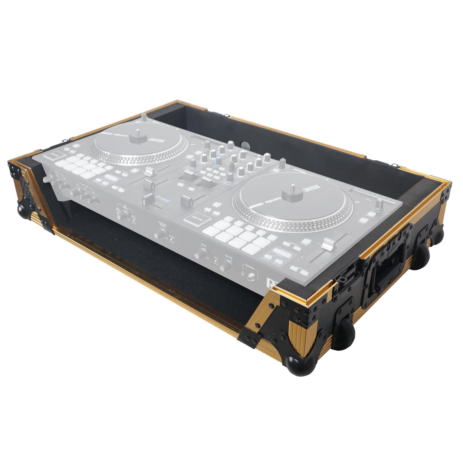 ProX Limited Edition Gold Flight Case for RANE ONE | IDJNOW