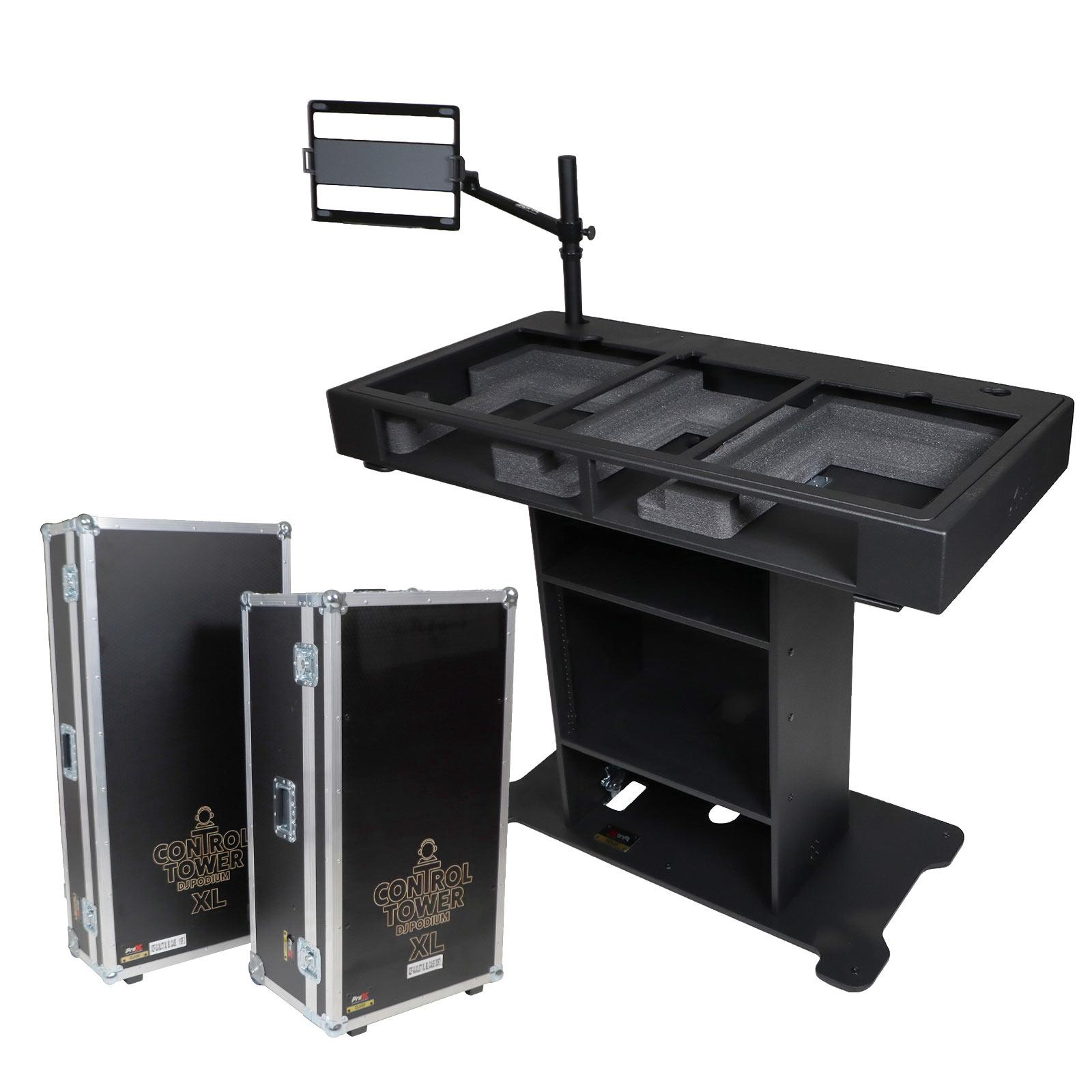 ProX XZF-DJXLCTBLCASE Black DJ Control Tower for CDJ3000-A9