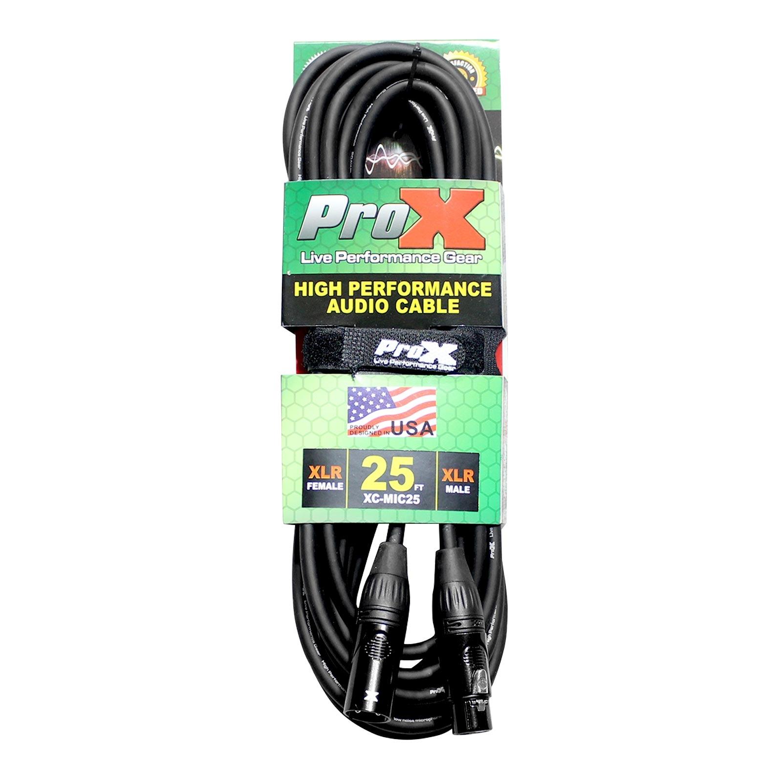 ProX 25FT XLR-F to XLR-M Cable | IDJNOW