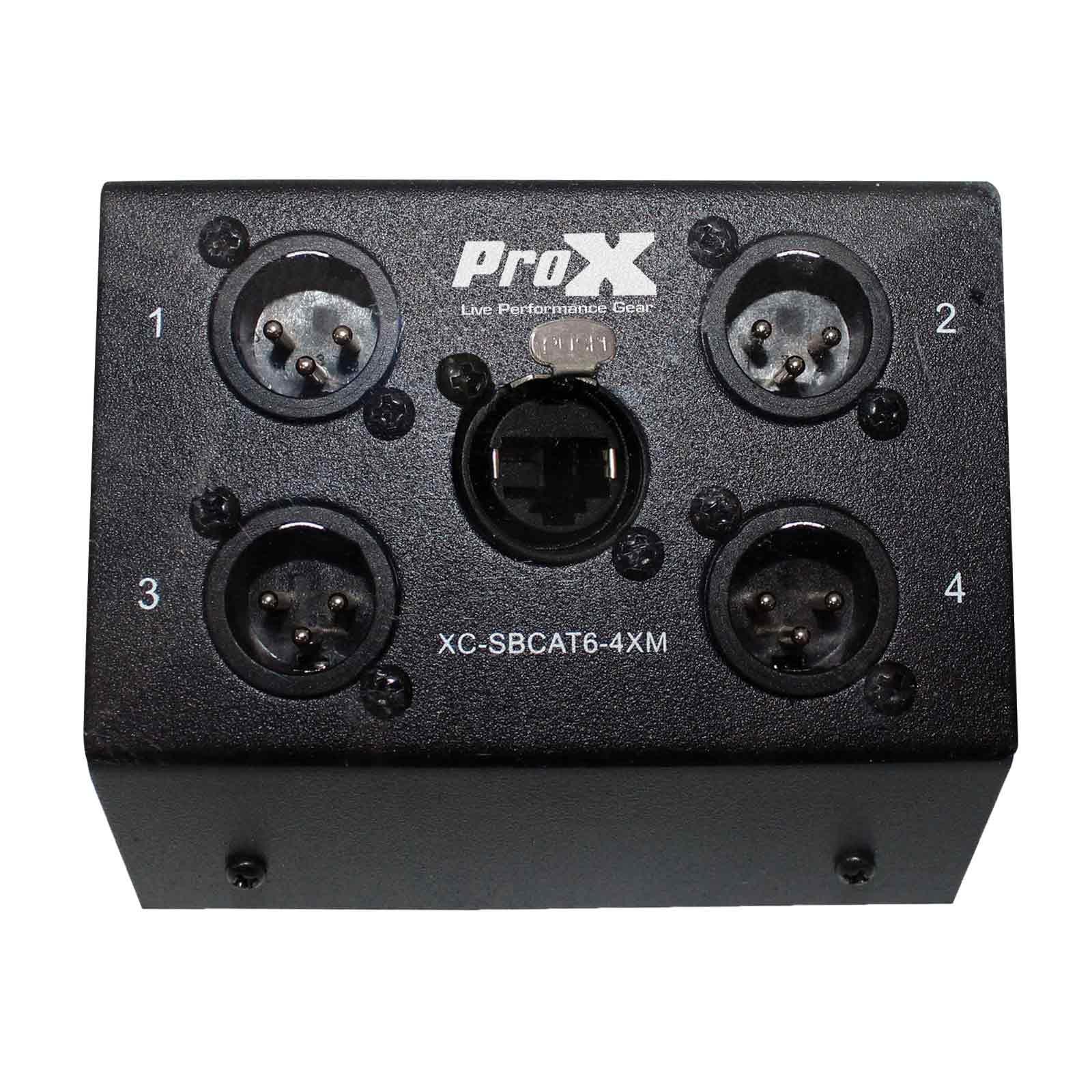 ProX XC-SBCAT6-4XM CAT-6 Portable XLR Snake Box | IDJNOW