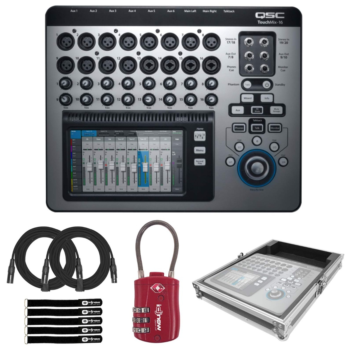 【SKB製ケース付】QSC TouchMIX 16（16chデジタルミキサー） QSC TouchMix-16 Compact Mixer with Carrying Case | IDJNOW