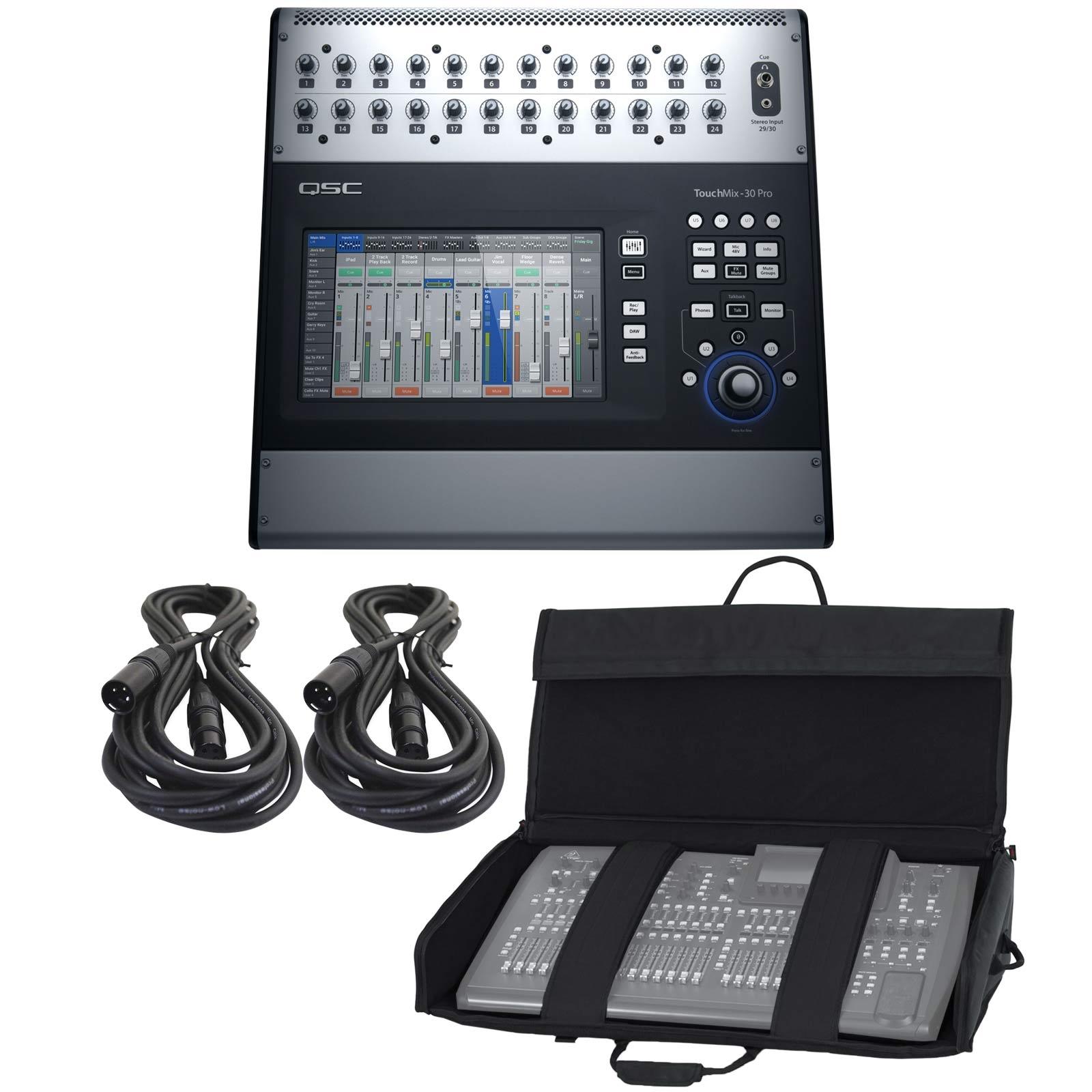 QSC TouchMix-30 Pro 32-Channel Mixer with Bag | IDJNOW