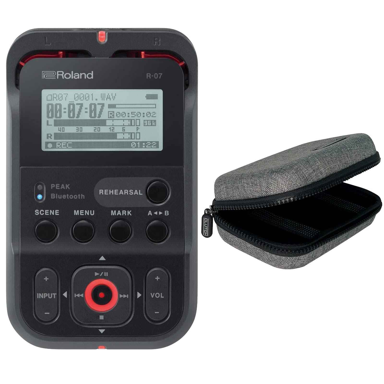 Roland R-07-BK Black Audio Recorder with Case | IDJNOW