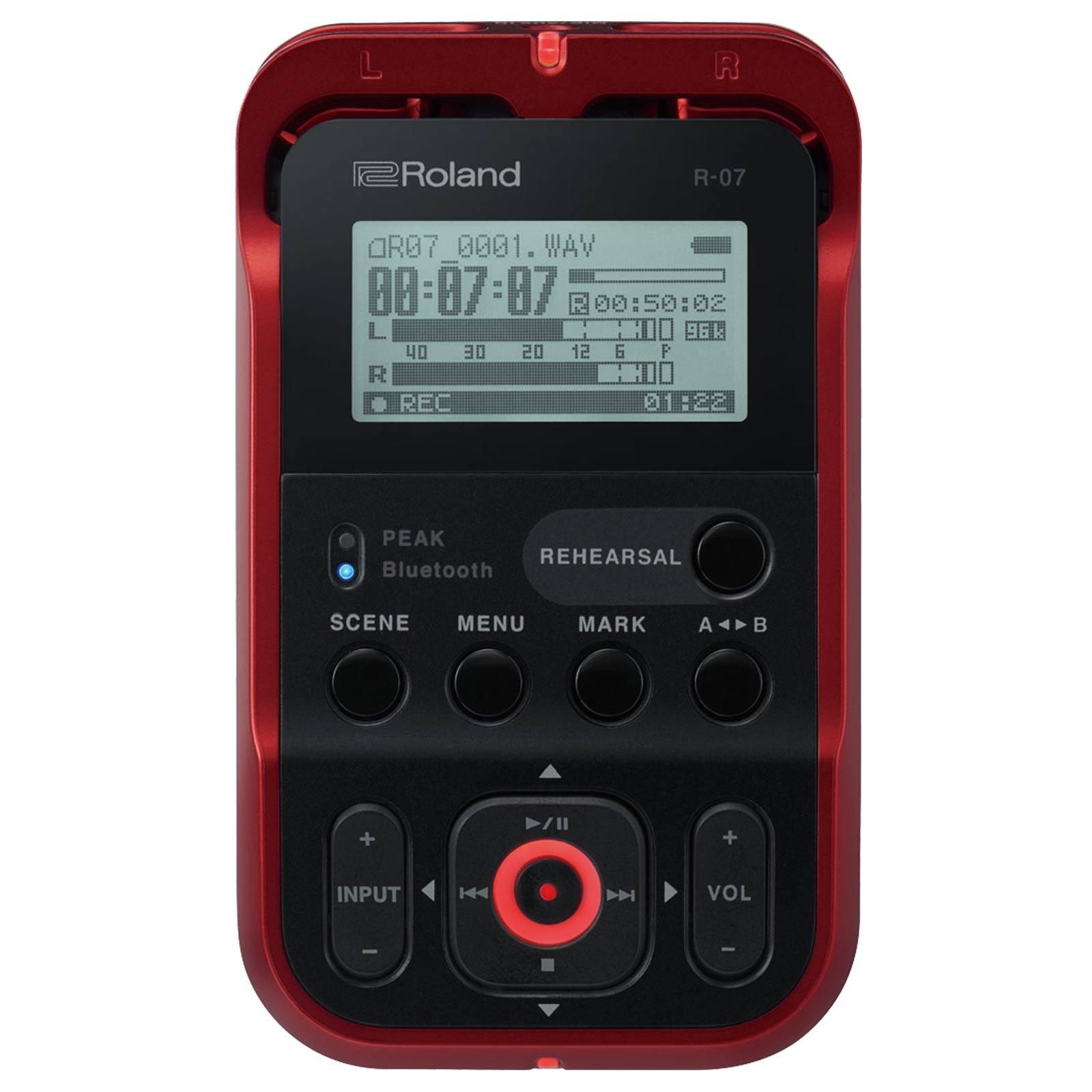 配信機器・PA機器・レコーディング機器 roland r-07 Roland R-07-RD High-Resolution Audio Recorder in Red | IDJNOW