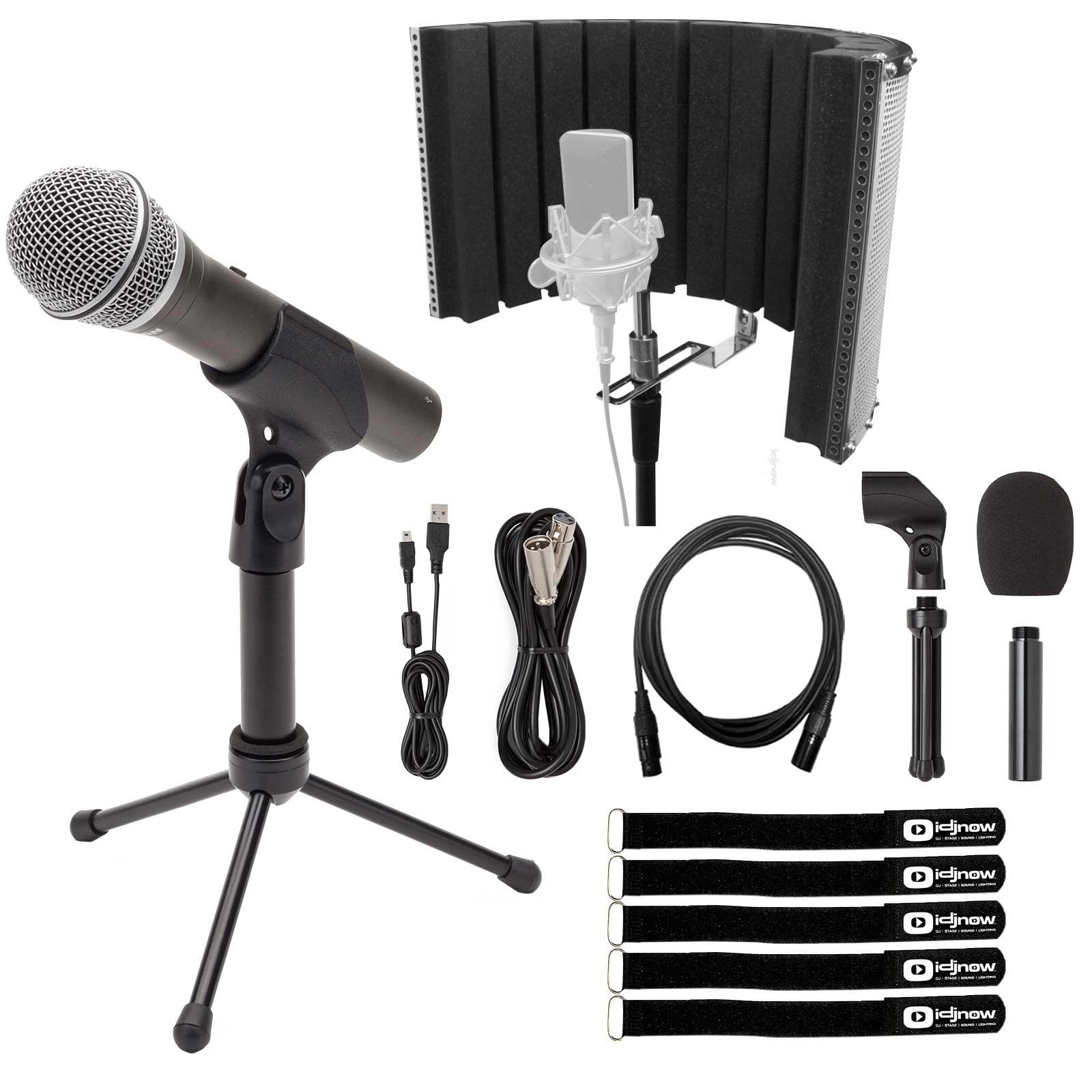 Samson Q2U Recording Package with Isolation Shield | IDJNOW