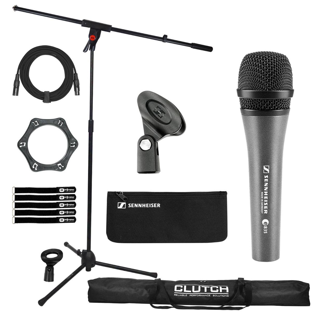 Sennheiser E-835-S Microphone with Boom Stand | IDJNOW