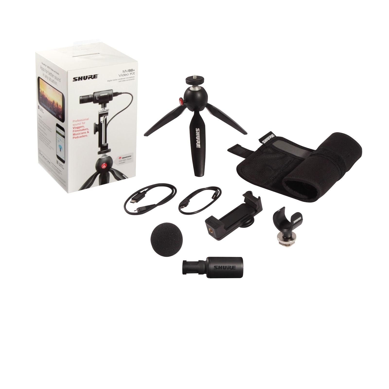 【新品級】SHURE MV88+ VIDEO KIT kit-video-mv88-avec-trepied-hd