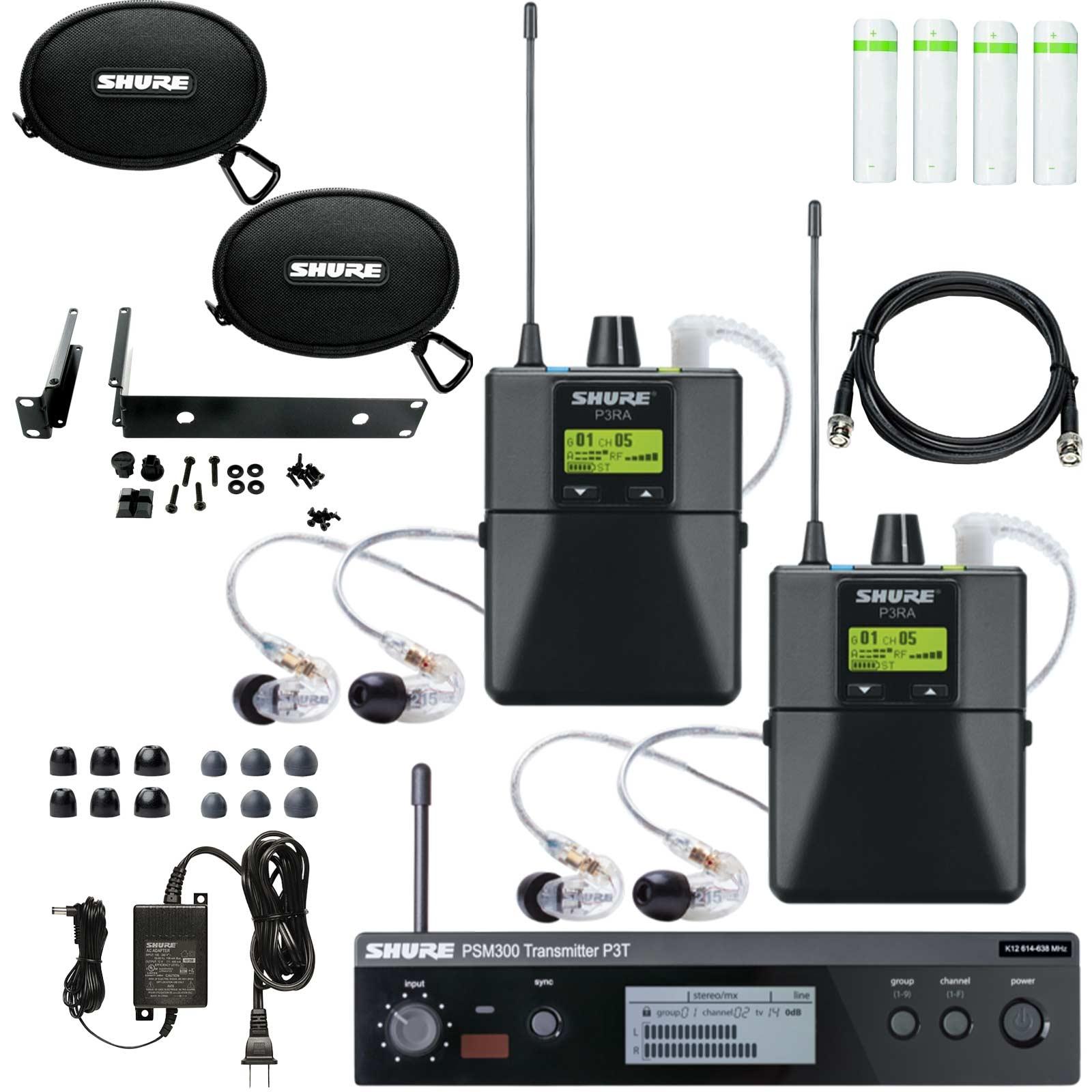 SHURE イヤモニ システム　psm300 shure-psm300-twin-pack-pro-in-