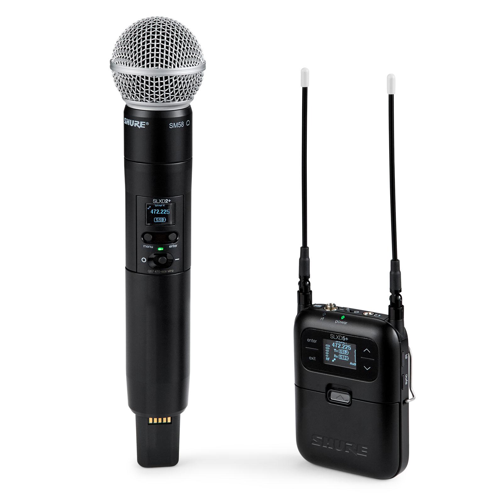Shure SLXD25+/58 Portable System with SM58 Handheld (G57)
