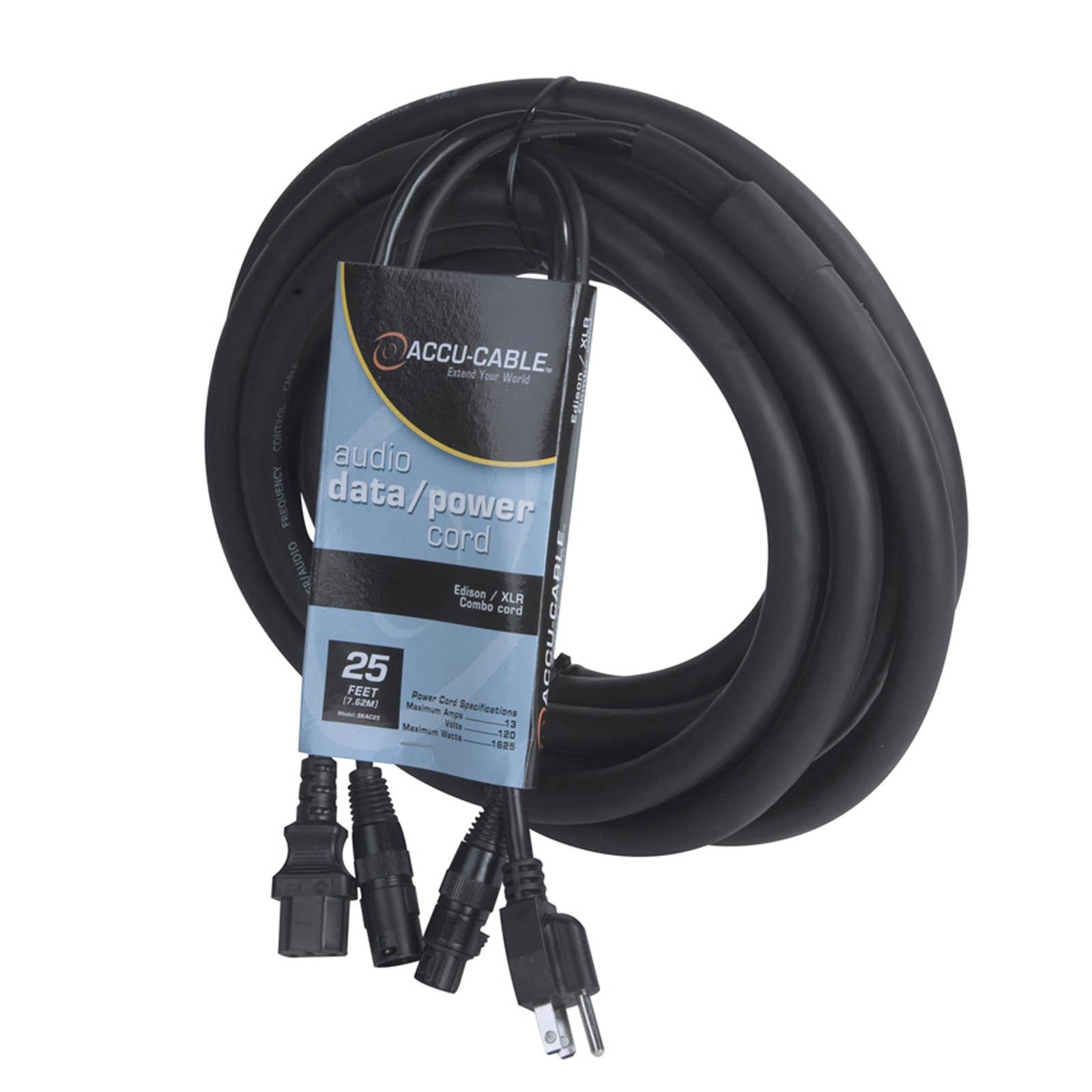 American Audio SKAC25 25FT XLR/IEC Combo Cable | IDJNOW
