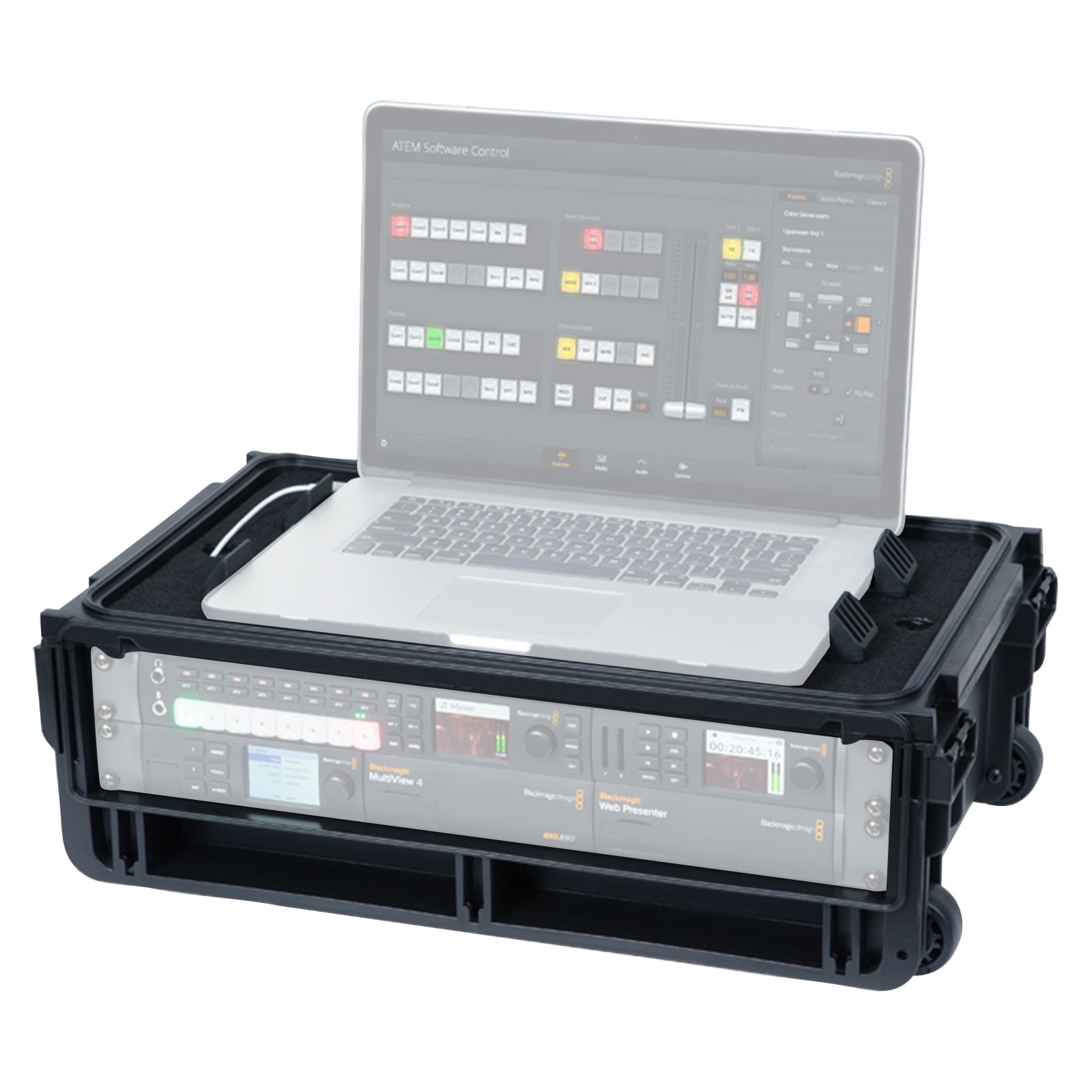 SKB 1SKB-iSF2U Injection Mold Laptop/2U Rack Case | IDJNOW