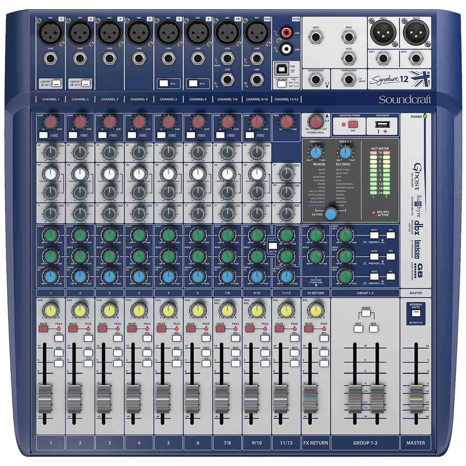 SoundCraft Signature 12 12-input Mixer with Effects | IDJNOW