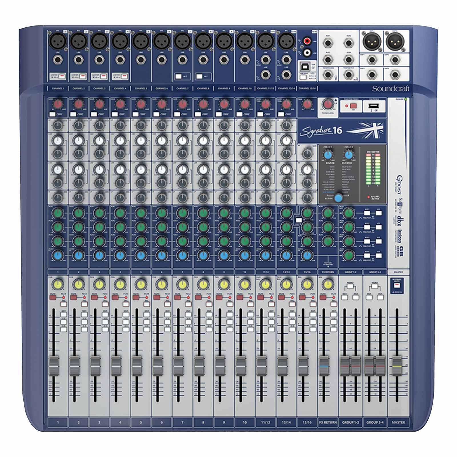 SoundCraft Signature 16 Compact Analogue Mixer | IDJNOW