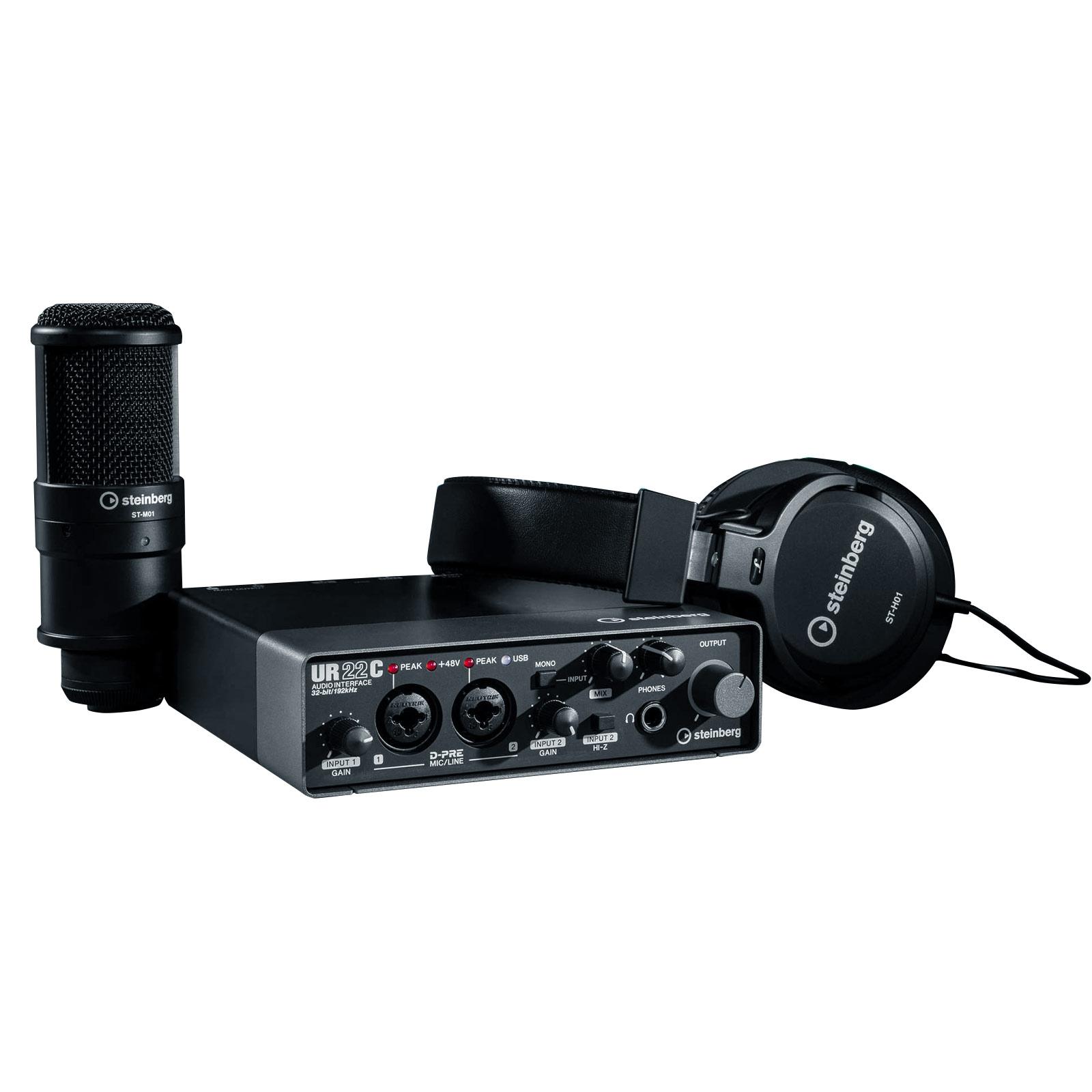 【USD】Steinberg UR 22C Steinberg UR22C Recording Pack w/ Mic & Headphones | IDJNOW