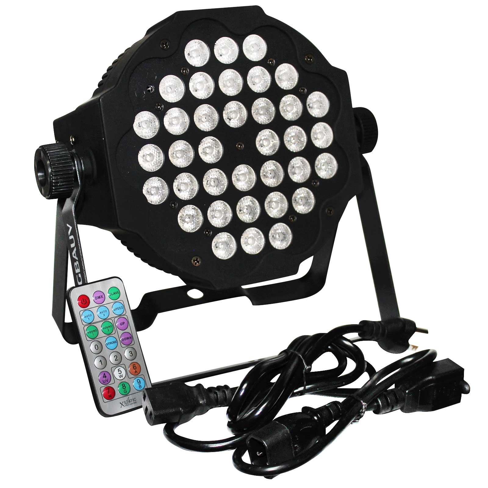 XStatic X-PAR36RGBWA1W-B IRC Fusion RGBWA LED Uplight in Black