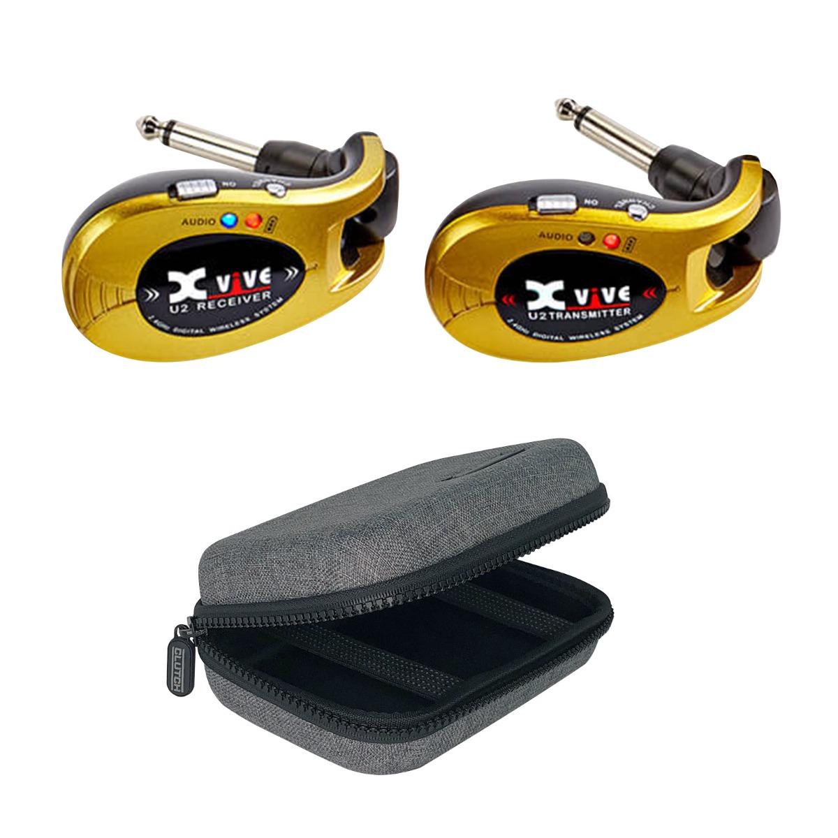 Xvive U2 Gold Guitar Wireless System with Case | IDJNOW