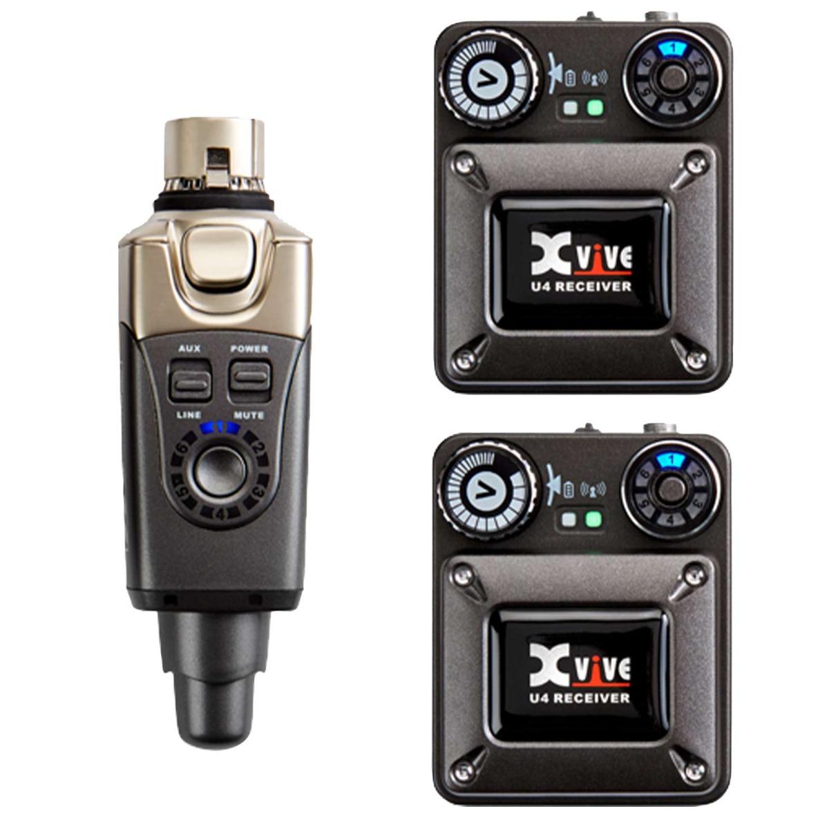 Xvive U4R2 Two-Pack In-Ear System with 2x Receivers | IDJNOW