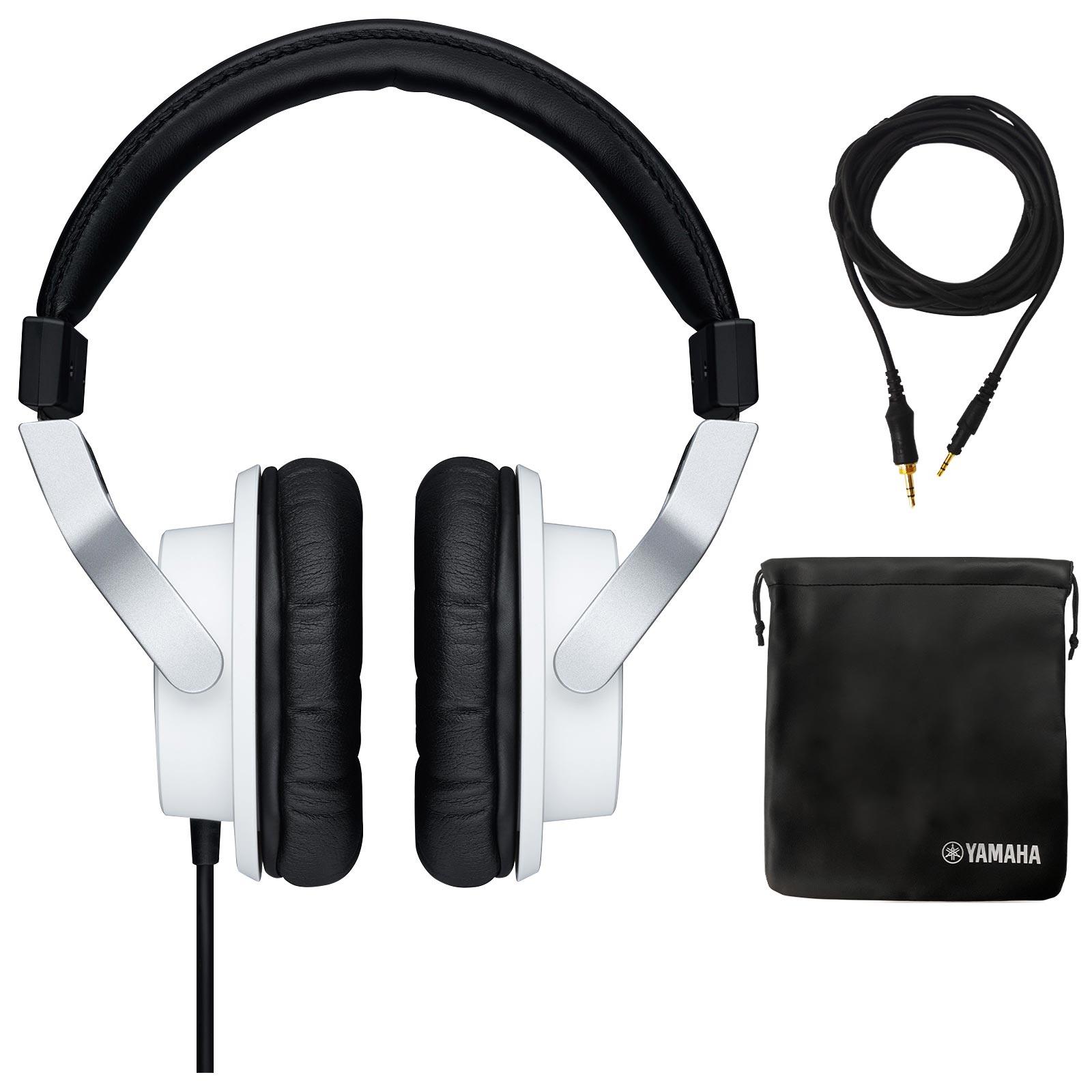 Yamaha HPH-MT7W Studio Monitor Headphones in White | IDJNOW