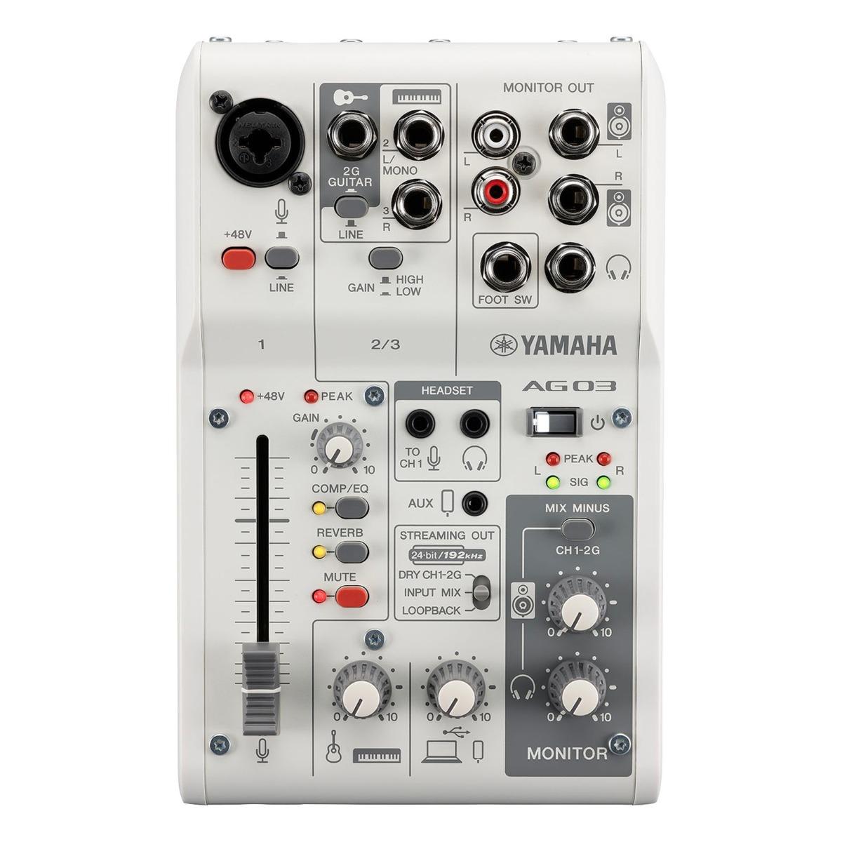 Yamaha Pro Audio AG03MK2-W White Mixer/Interface | IDJNOW
