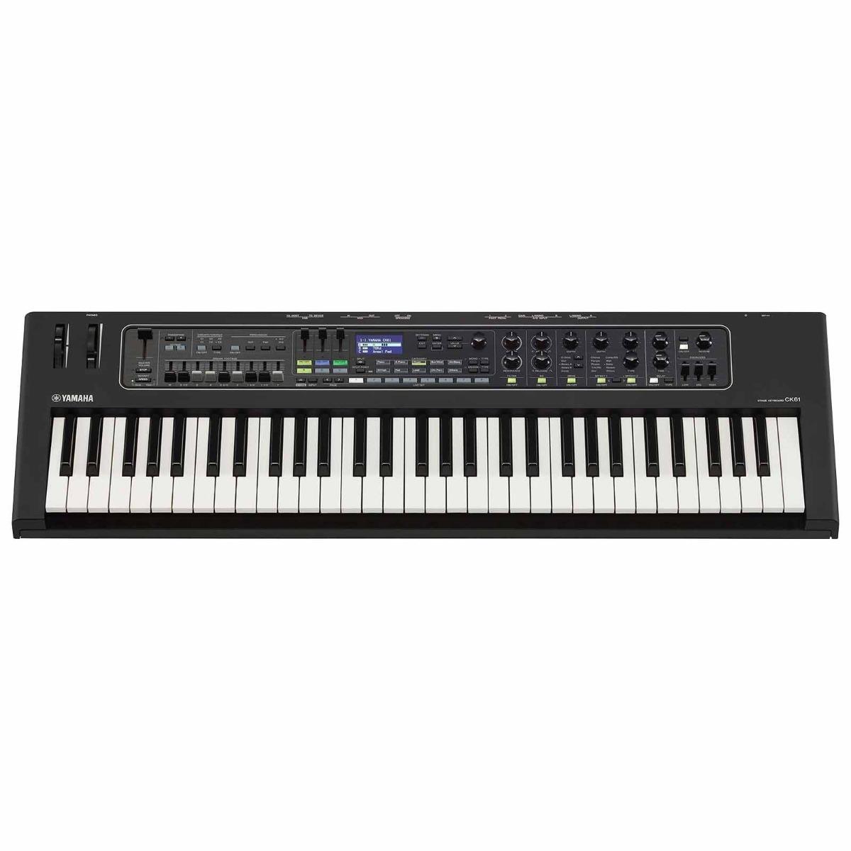 鍵盤楽器 New Yamaha Keyboard Piano Black Color yamaha-pro-audio-ck61-61-key-