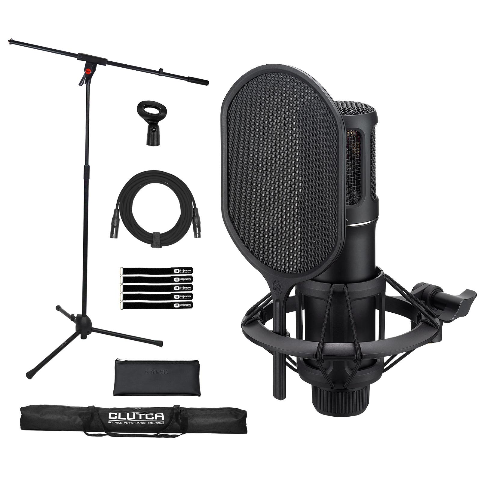 Yamaha Pro Audio YCM705 B Black Condenser Mic with Stand