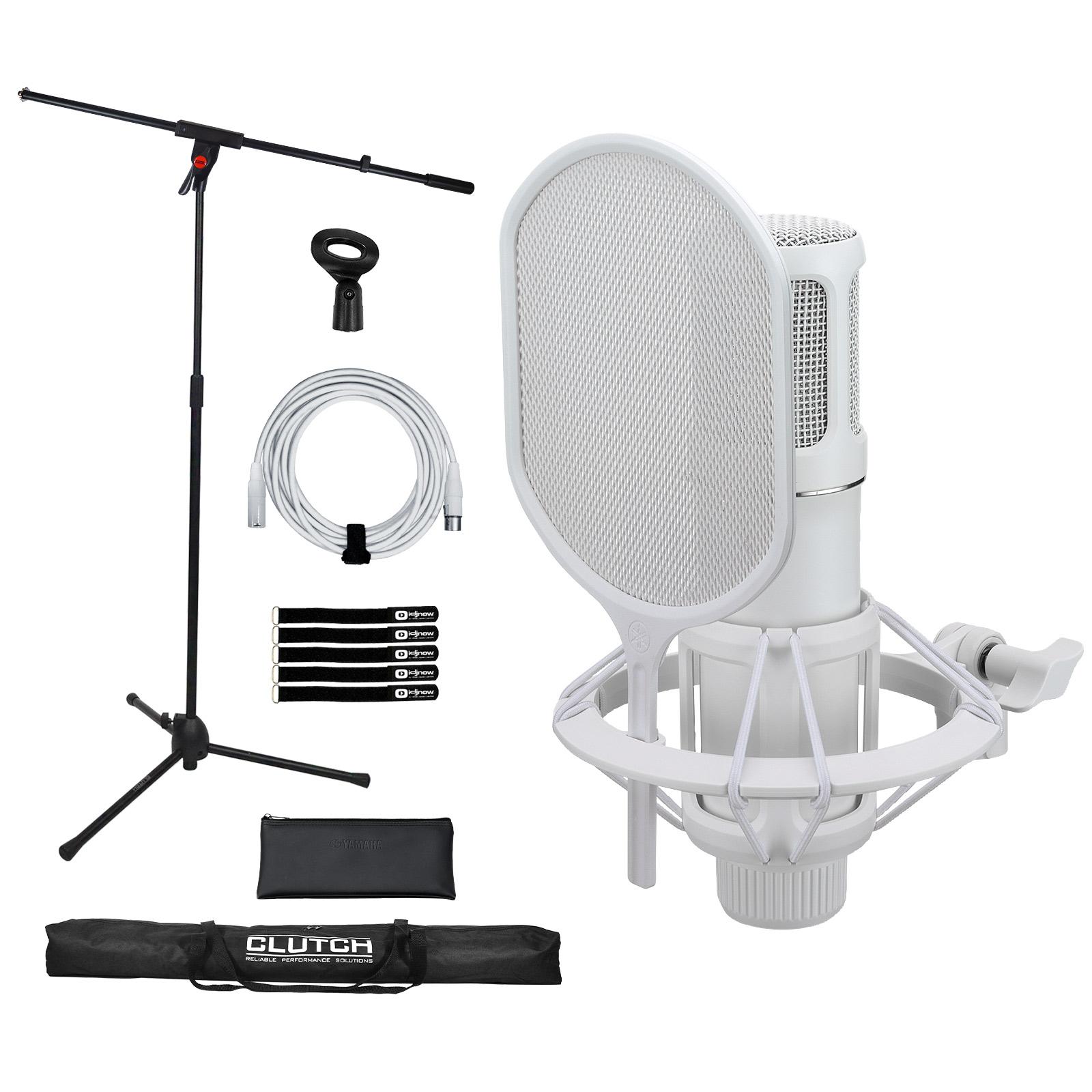 Yamaha Pro Audio YCM705 W White Condenser Mic with Stand
