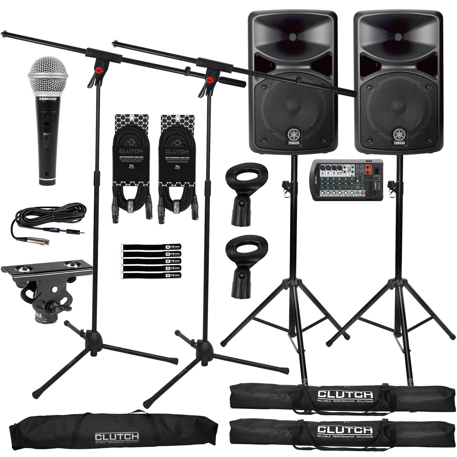 Yamaha STAGEPAS 400BT System with Samson Microphone | IDJNOW