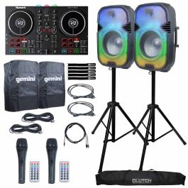 2x Gemini PartyBox Rave15 Speakers & Party Mix II | IDJNOW