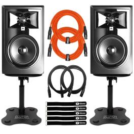 JBL 306P MKii ペア dicon SS-032R スタンド セット Amazon | Dicon Audio SS-032R 卓上モニタースピーカースタンド