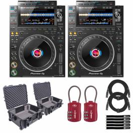 2x Pioneer DJ CDJ-3000 Players & Watertight Cases | IDJNOW