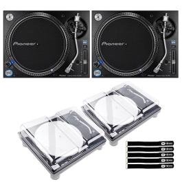 2x Pioneer DJ PLX-1000 Turntables with Decksavers | IDJNOW