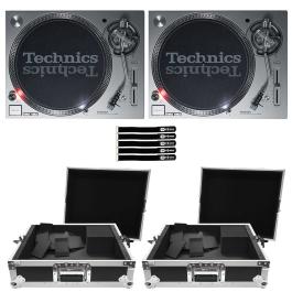 2x Technics SL-1200MK7-S Turntables & Road Cases | IDJNOW