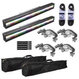 2x ADJ JOLT BAR FXIP Effect Fixtures with Gear Bags | IDJNOW