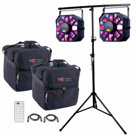 ADJ Stinger II 3-FX-IN-1 Moonflower, Laser, & UV Effect Light Duo