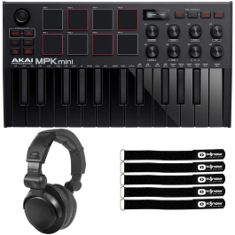 AKAI - MPK mini MK3 黒 MIDIキーボード Akai Professional MPK Mini MK III Limited Edition Black on