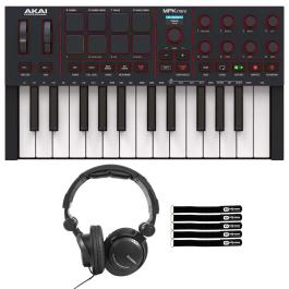 Akai Professional MPK Mini 4 Black Keyboard with Headphones