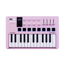 Arturia MiniLab 3 Hybrid Keyboard Controller - Rose Quartz