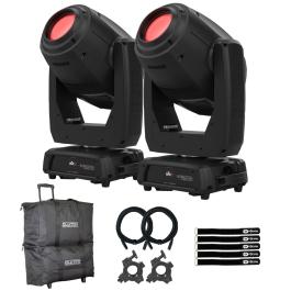 2x Chauvet DJ Intimidator Hybrid 251 SR Moving Heads & Bags