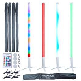 Clutch GrooveTube LED Tube 4-Pack White with Travel Case