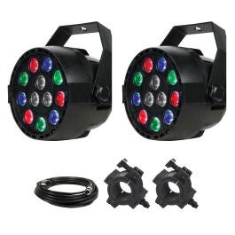 Eliminator Lighting Mini Par RGBW LED Par Light Duo Package | IDJNOW