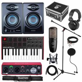 2x Powered Monitors with Scarlett 2i2 Interface | IDJNOW