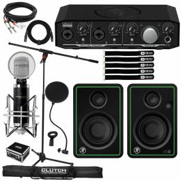 Mackie CR3-X Monitors with Interface & Marantz Mic | IDJNOW