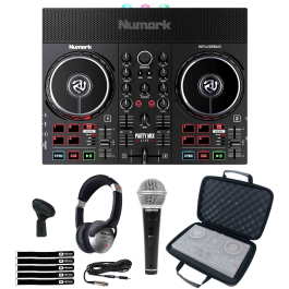 【未使用】Numark Party Mix Live DJ＋ヘッドフォン Numark Party Mix Live DJ Controller Bundle With Professional