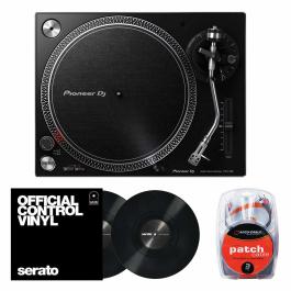 Pioneer PLX-500 Turntable with Black 12” Control Vinyls | IDJNOW