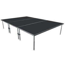 ProX StageQ 8' x 12' 3-Stage with Adjustable Legs | IDJNOW