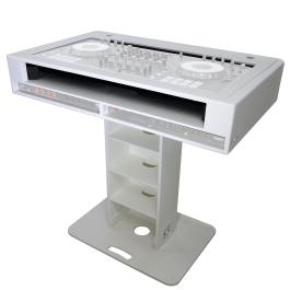 ProX XZF-DJCT W 2U CS White Podium Stand & Cases | IDJNOW