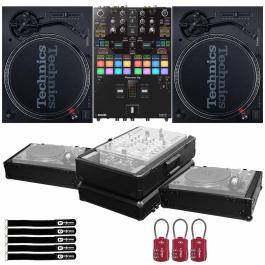 2) Technics SL-1200MK7 with DJM-S7 & Black Cases | IDJNOW