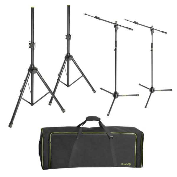 Gravity Stands SSMS SET 1 Set of 2 Speaker and 2 Microphone Stands