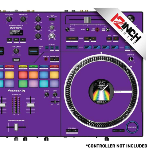 DDJ-REV7 SKINZ貼り付け済 Pioneer DDJ-REV7 MAGNETIC Skinz & Fader Caps Kit - Metallics