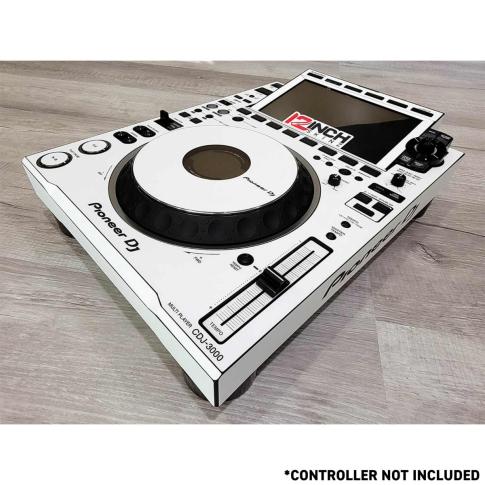 12 Inch Skinz (25) Piece White/Black CDJ-3000 Kit | IDJNOW